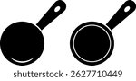  Frying Pan icon. cooking symbol. Fire pot. Oven symbols. Food packaging cook time signs