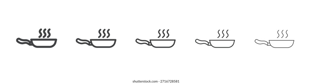 Bratpfanne Symbol Design, Logo, App, UI. Vektorgrafik, EPS