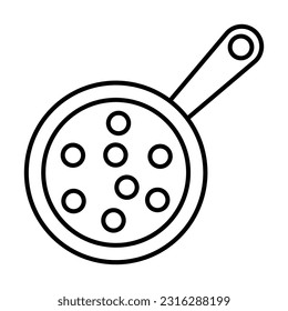 Frying Pan Icon Design For Personal And Commercial Use.