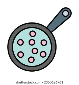 Frying Pan Icon Design For Personal And Commercial Use.