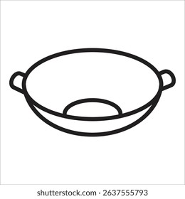 Frying Pan Icon Element For Design