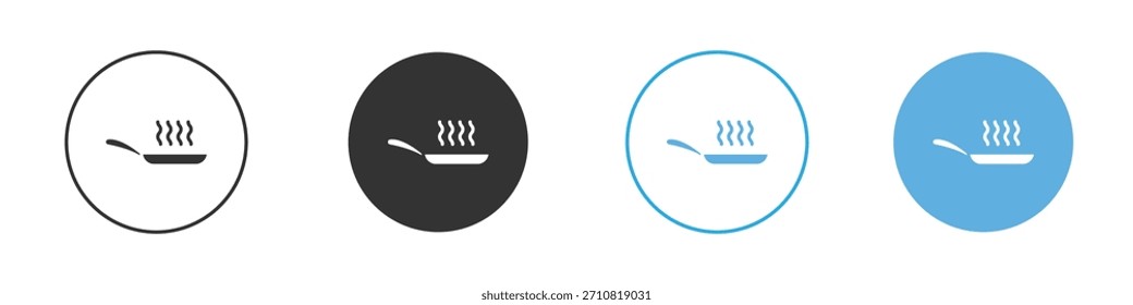 Frying pan icon. Graphic icon design template