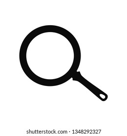 Frying pan icon. Infographics isolated on white background.