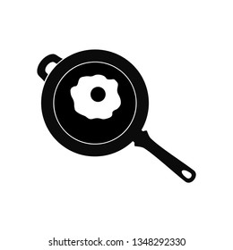 Frying pan icon. Infographics isolated on white background.