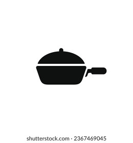 Frying pan icon isolated on white background
