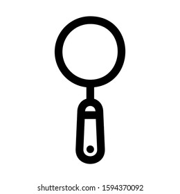 frying pan icon isolated sign symbol vector illustration - high quality black style vector icons

