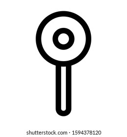 frying pan icon isolated sign symbol vector illustration - high quality black style vector icons
