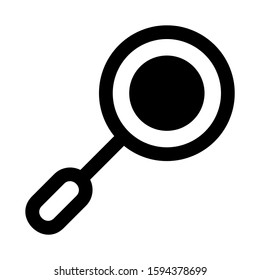frying pan icon isolated sign symbol vector illustration - high quality black style vector icons

