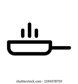 frying pan icon isolated sign symbol vector illustration - high quality black style vector icons
