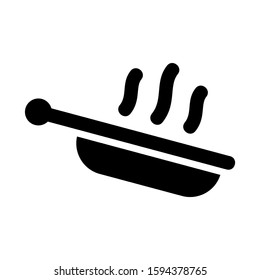 frying pan icon isolated sign symbol vector illustration - high quality black style vector icons
