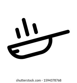 frying pan icon isolated sign symbol vector illustration - high quality black style vector icons
