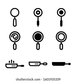 frying pan icon isolated sign symbol vector illustration - Collection of high quality black style vector icons
