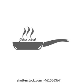 Frying pan icon. just cook