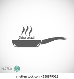 Frying pan icon. just cook