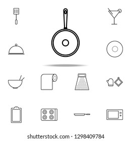 frying pan icon. kitchen icons universal set for web and mobile