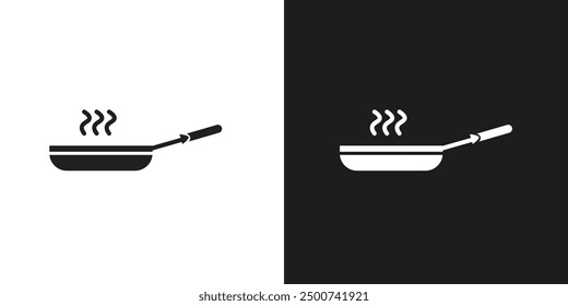 Frying pan icon line art vector