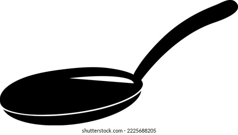 Icono de sartén frito, logotipo aislado en fondo blanco.eps

