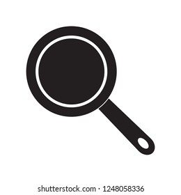 Frying pan icon on white background