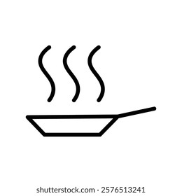 Frying pan icon Outline vector for web ui