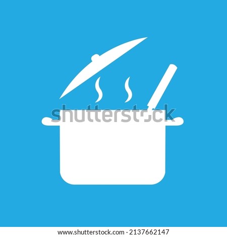 Frying pan and pan icon set, logo isolated on white background. Cooking, Baking food