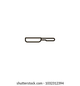 frying pan icon. sign design
