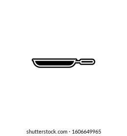 frying pan icon. Simple glyph, flat vector of kitchen icons for ui and ux, website or mobile application
