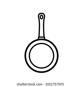 frying pan icon vector