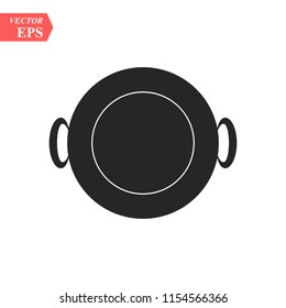 Frying pan icon. Vector concept illustration for design. eps 10