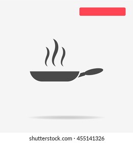 Frying pan icon. Vector concept illustration for design.