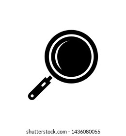 Frying pan icon vector design template
