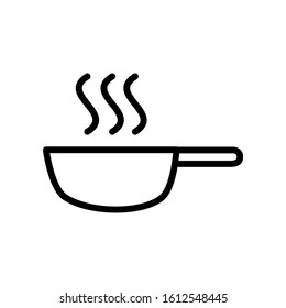 Frying pan icon vector design template