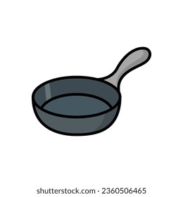 frying pan icon vector design template in white background