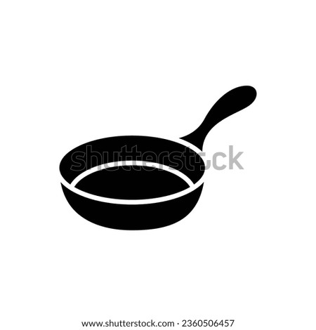 frying pan icon vector design template in white background