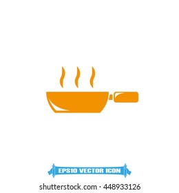 Frying pan icon vector illustration EPS 10.