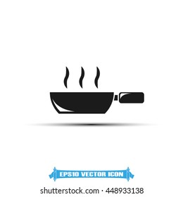 Frying pan icon vector illustration EPS 10.