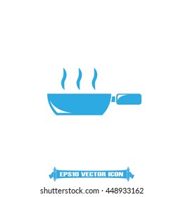 Frying pan icon vector illustration EPS 10.