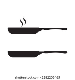 Frying pan icon. Frying pan vector sign.