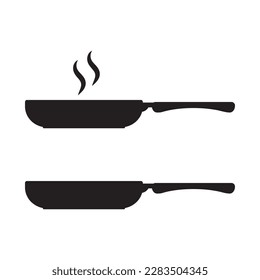 Frying pan icon. Frying pan vector sign.