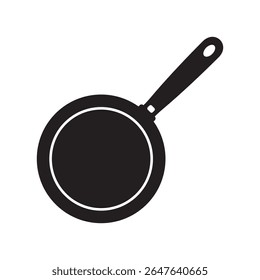 Bratpfanne Symbol. Pfanne, Vektorzeichen.