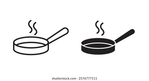 Frying pan icons pack for ui designs