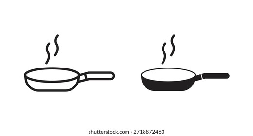 Frying pan icons sign vectors. suitable for web, app, infographic, etc