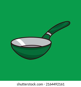 frying pan illustration, Pan cartoon set icon