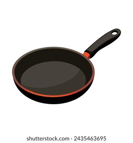 Frying Pan illustration on white background