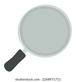 Frying pan isolated. Kitchen utensils for cooking food
