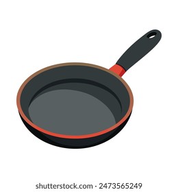 frying pan isolated on white background