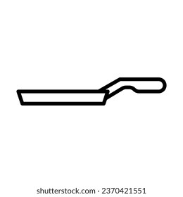 frying pan kitchen utensil icon in line style