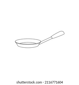 frying pan logo illustration design