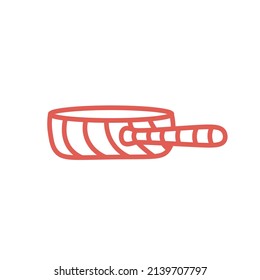 frying pan logotype tableware logo frying pan icon for web design or company isolated vector illustration Eps Ai	
