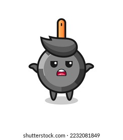 personaje de la mascota de la sartén que dice que no sé, diseño de estilo lindo para camiseta, pegatina, elemento logo