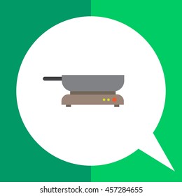 Frying pan on hotplate